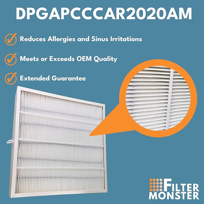 Filter-Monster Replacement Compatible with Bryant/Carrier Infinity 20” x 20” MERV 15 Air Purifier Cartridge (GAPBBCAR2020, GAPCCCAR2020, GAPAAXBB2020, GAPABXCC2020 and GAPABXBB2020)