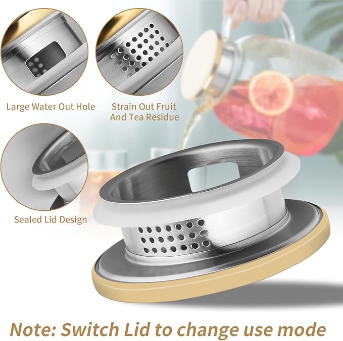 2L 68OZ Glass Pitcher with Lid and Spout, Water Jug, Glass Water Pitcher Carafe for Hot/Cold Water 2000ml for Fridge, Large Iced Tea Jug for Homemade Beverage