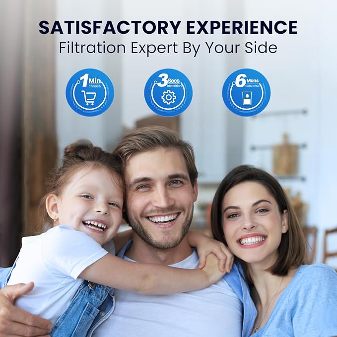 GOLDEN ICEPURE RWF0700A, Compatible with Samsung DA29-00020B, RF263BEAESR, RF28HMEDBSR, RF28HFEDTSR, RF28HFEDBSR, HAF-CIN/EXP, 46-9101, 4PACK