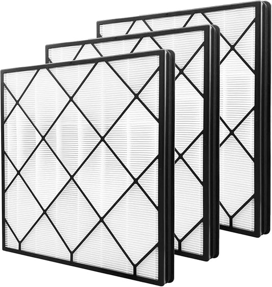 Leemone 3 Pack Filter Replacement for Shark Air Purifier 4, Compatible with Shark HE400, HE401, HE401C, HE401NP, HE402, HE402C, HE405, UA415, Compare Part No. HE4FKBAS, HE4FKPET, HE4FKPETMB, HE4FKPRO