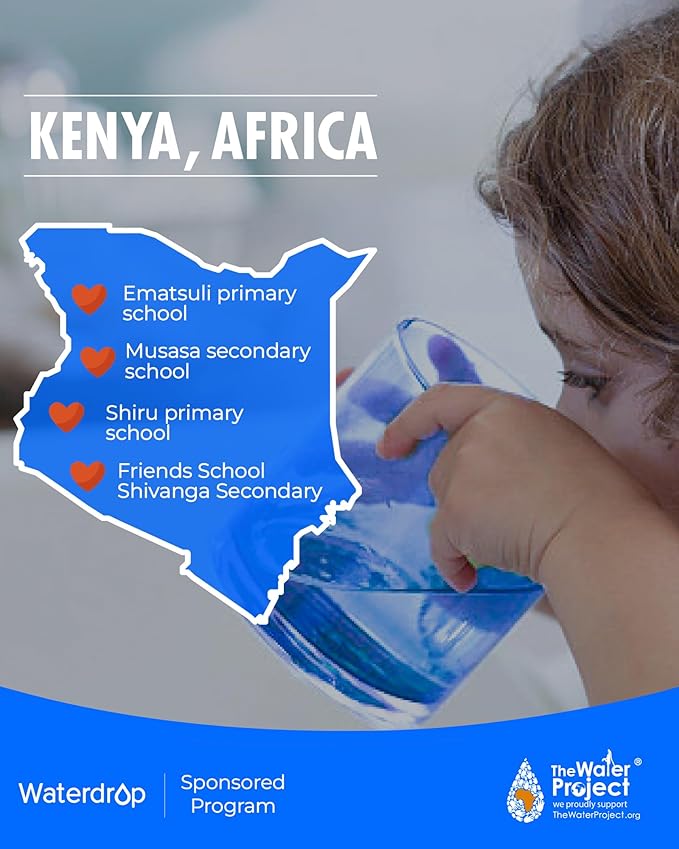 Waterdrop MSWF Refrigerator Water Filter, Replacement for GE® MSWF, 101820A, 101821B, RWF1500A, NSF 42&372 Certified, Pack of 3