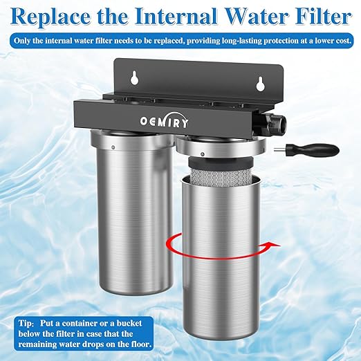 Replacement Cartridge Carbon Filter for Whole House Water Filter OM-UF04, 1 Pack