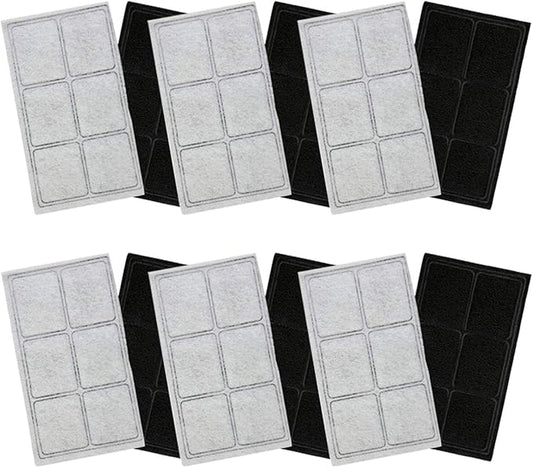 Water Fountain Filter Compatible with Drinkwell Platium Charcoal Pet Dog Cat Fountain Filters Replacement 12 pack - Hiwater