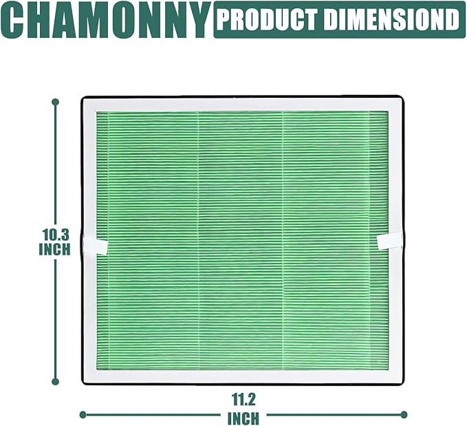 Europa Toxin Remover Filter Replacement, Compatible with Afloia Europa Air Purifier, 3-in-1 H13 True HEPA Filter and Toxin Remover Filter, 2 Pack (Europa Green)