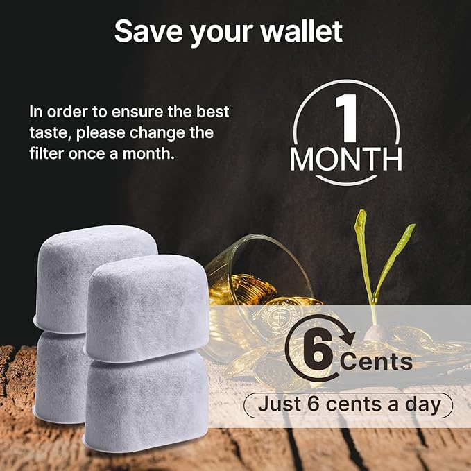 ICEPURE Coffee Machine Water Filter Replacement for Breville BWF100 BWF100NA BES980XL BES920XL BES900XL BES860XL BES870XL Barista Espresso, BES840XL BKC600XL BKC700XL, 12PACK