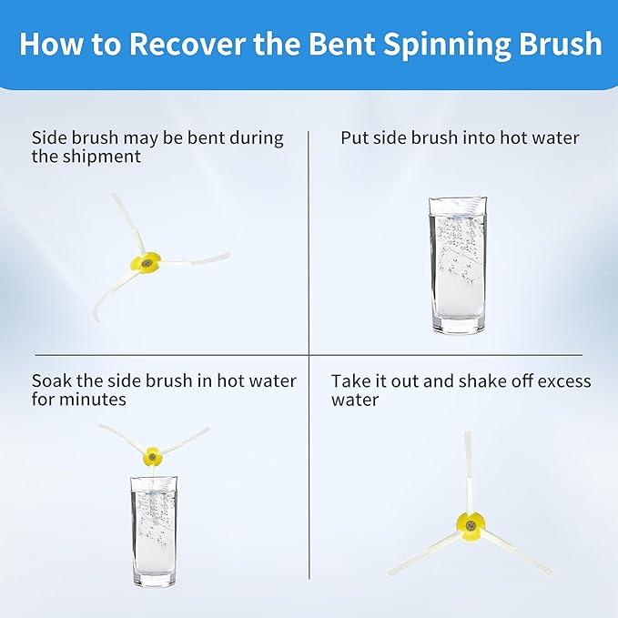 Replacement Parts Kit Bristle Flexible Beater Brush & Aero Vac Filter & Side Brush Compatible with iRobot Roomba 600 Series 595 610 614 618 620 630 640 650 660 680 685 690 692 694 695 Vacuum