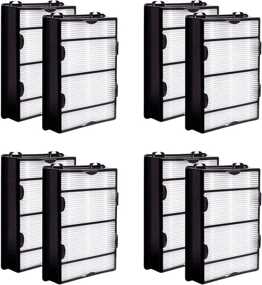 Nispira True HEPA Air Filter Replacement Compatible with Holmes Air Purifier HAPF600 HAPF600D HAPF600D-U2 Filter B, 8 Packs