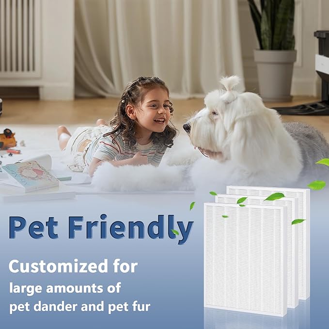 3 Pack C545 True HEPA Replacement Filter S Compatible with Winix C545, B151, P150, 9300 Air Purifier Replacement for Winix S Filter Part 1712-0096-00 and 2522-0058-00 by Funmit