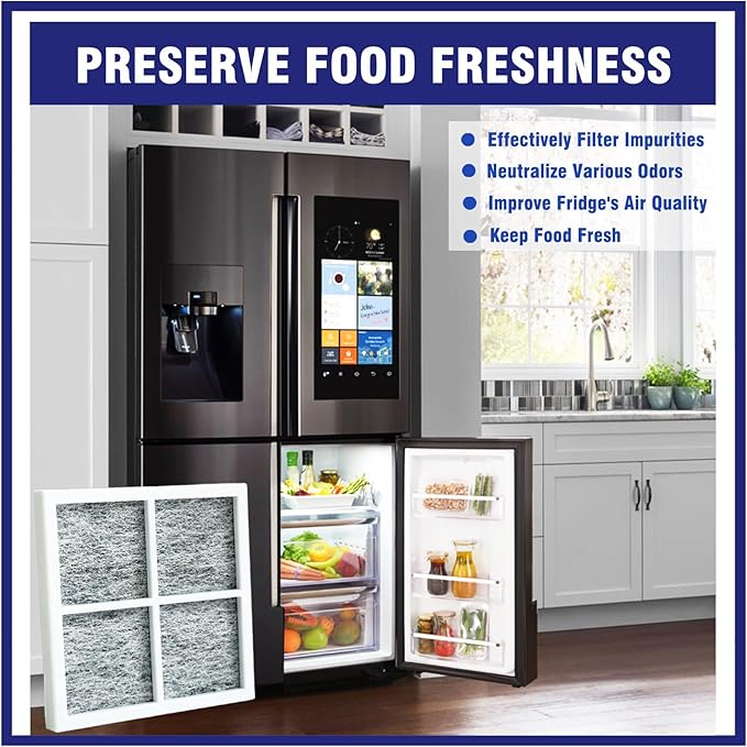 3 Pcs Refrigerator Air Filter Replacement Fit for LG LFXS26973S, LFXS28596S, LRFXC2406D, LRFXC2416S, LRMDS3006D