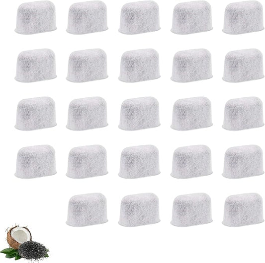 24 Nispira Activated Charcoal Water Filters Replacement Compatible with Cuisinart Coffee Machine Part DCC-RWF