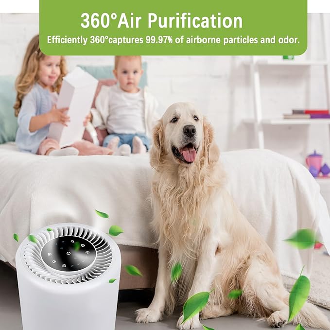 Core 200S Replacement Filter Compatible with LEVOIT Core 200S and Core 200S-RF Smart WiFi Air Purifier, High-Efficiency 3-in-1 True H13 HEPA Activated Carbon Filter (White)