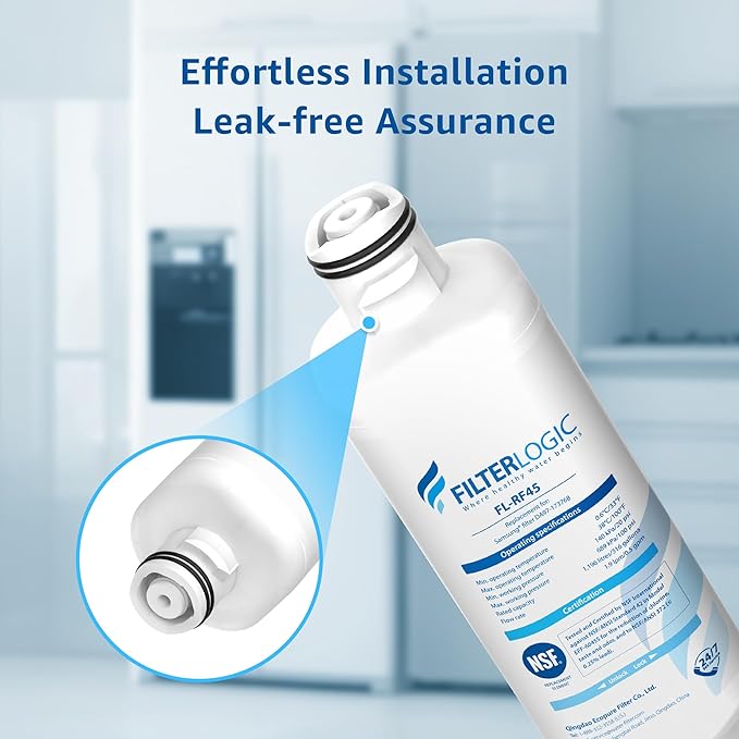Filterlogic DA97-17376B Refrigerator Water Filte, Replacement for Samsung® HAF-QIN/EXP, DA97-08006C, RF28R7201SR, RF28R7351SG, 4 Pack