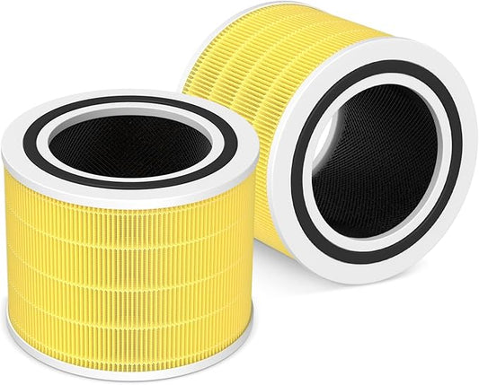 2 Pack Core 200S Pet Care Replacement Filter Compatible with LEVOIT Core 200S Smart WiFi Air Purifier, 3 stages Ture H13 HEPA Filter, Compare part# Core 200S-RF, Yellow