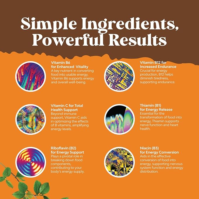 Vegan Vitamin B Complex Liquid - 9-in-1 Liquid B Complex Vitamins for Women & Men with B1 B2 B3 B5 B6 B7 Folate Methyl B12 Plus Vitamin C - Super Concentrated Non GMO & Naturally Flavored (240svg)