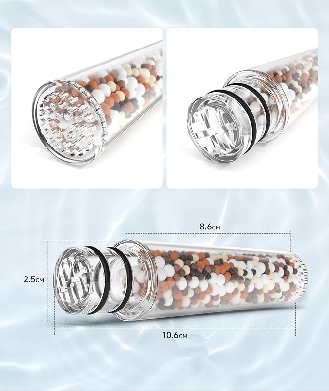 SR SUN RISE Shower Filter for Handheld Shower Head, 4 Pack Replacement Filters for Hard Water Remove Chlorine and Harmful Substances