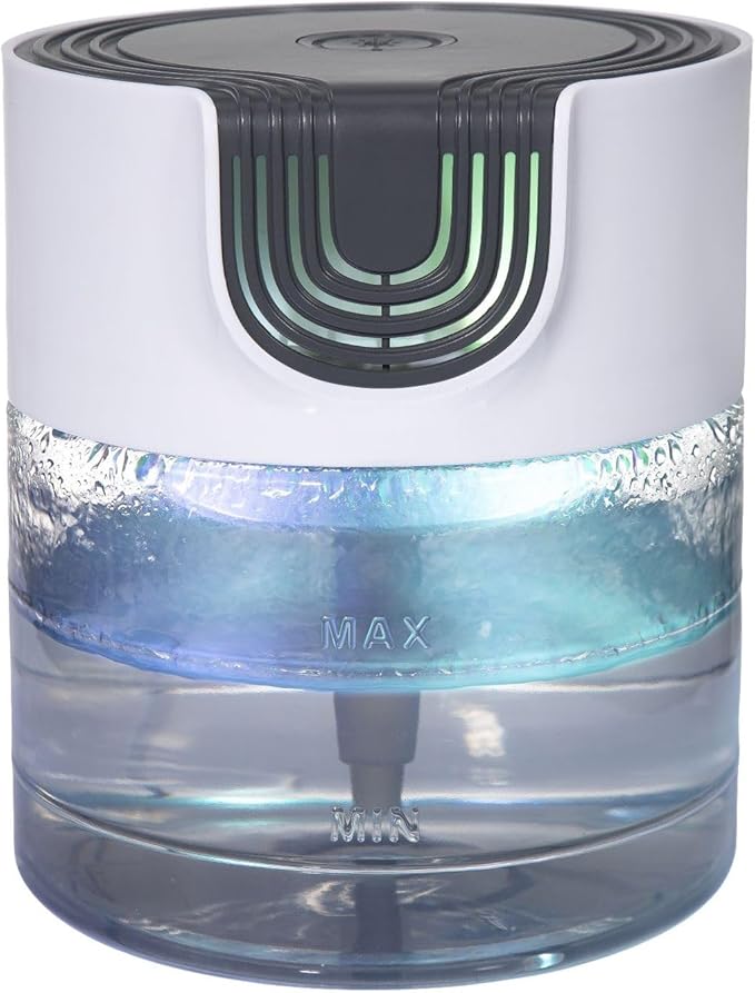 Air Purifier for Home, Office，Water Based Air Purifier ，Air Washer Humidifier ，Freshener for Smoke and Pet Odors，Essential Oil Aroma Diffuser with LED Night Light