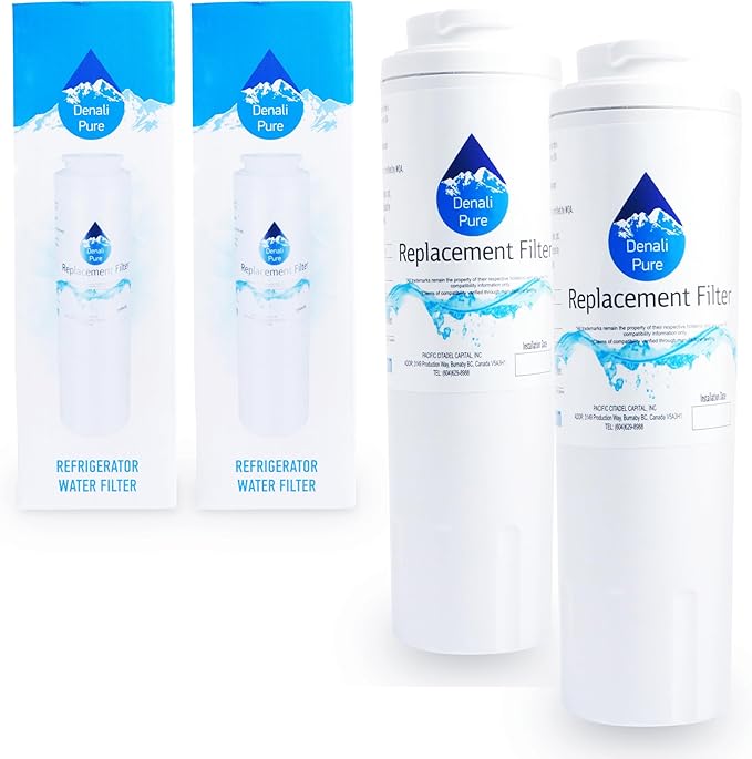 2-Pack Replacement for for KitchenAid KFCS22EVMS3 Refrigerator Water Filter - Compatible with with KitchenAid 4396395 Fridge Water Filter Cartridge