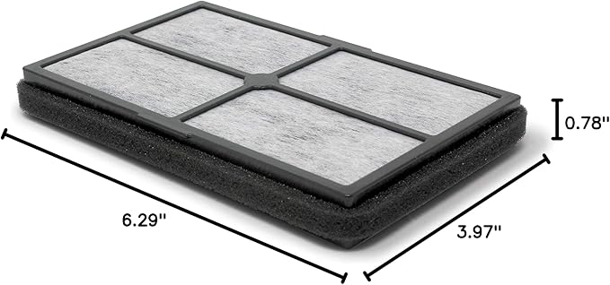 Fette Filter - FLT4010 Replacement Filter Compatible with GermGuardian Filter A for Models AC4010 & AC4020 Series and Black + Decker Model BXAP040 Air Purifiers - Pack of 4