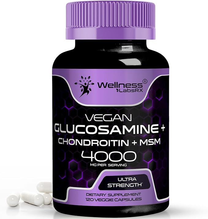 Glucosamine Chondroitin MSM - 4000mg - Glucosamine Chondroitin Capsules - 120 Count