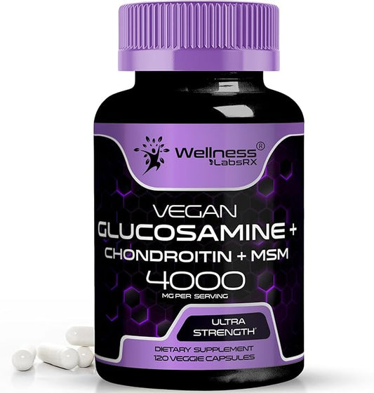 Glucosamine Chondroitin MSM - 4000mg - Glucosamine Chondroitin Capsules - 120 Count
