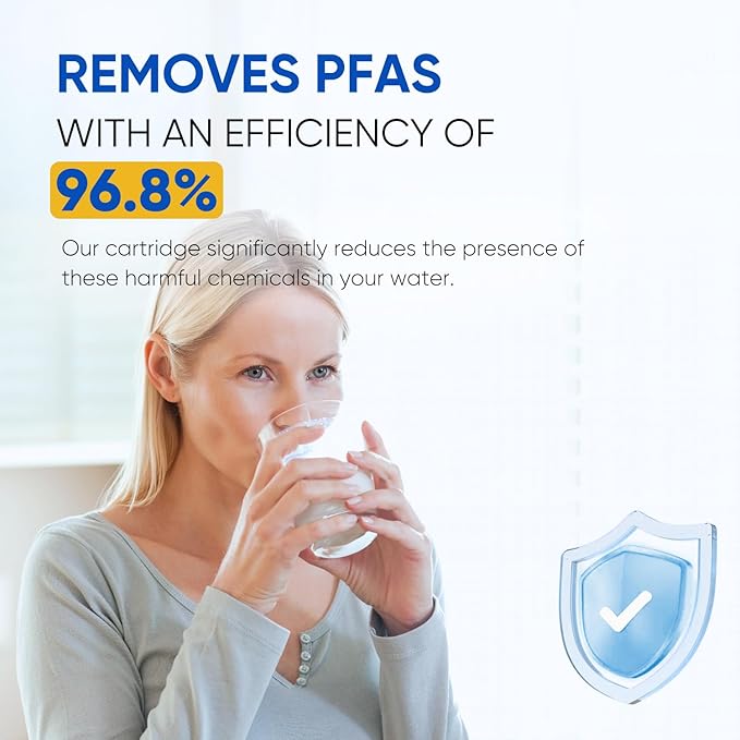 PUREPLUS 4396508 NSF 401 & 473 & 53 & 42 Certified Refrigerator Water Filter, Replacement for EDR5RXD1, EveryDrop Filter 5, 4396510, 4392857,Kenmore 46-9010,9085,LC400V,WF-NLC240V,RFC0500A,WF285,2Pack