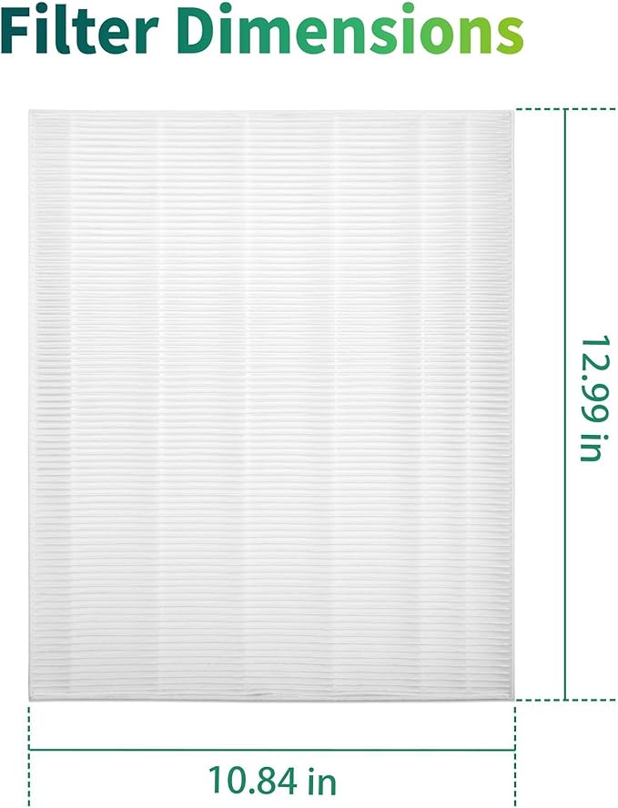 C545 Air Purifier Filter Replacement, Compatible with Winix C545 Air Purifier, Replaces Parts 1712-0096-00 and 2522-0058-00, 2 Pack H13 True Filter + 8 Activated Carbon Filters