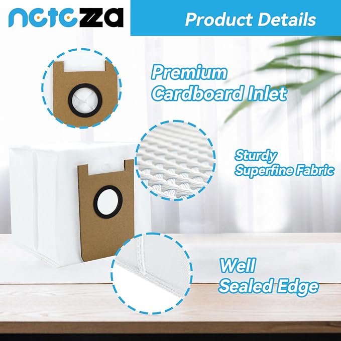 T20 Dust Bags Replacement Compatible with Airrobo T20+ Robot Vacuum Cleaner, 10 Pack