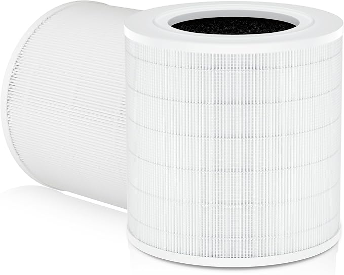 A2001 HEPA Air Purifier Replacement Filter, 3-in-1 H13 True HEPA Activated Carbon Filter,Compatible with A2001 Air Purifier, High Efficiency 0.3 Micron Particle Removal, 2-Pack by NISHCON