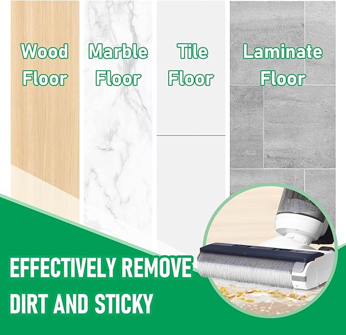 Only iFLOOR 5 Breeze Roller Brush Replacement and Vacuum Filter Kit Compatible with Tineco iFloor 5 Breeze Wet Dry Vacuum Replacement Parts,3 Roller Brushes,3 HEPA Filters,1 Cleaner Brush