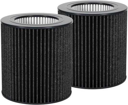 2 Pack Air Mini Filter Replacements Compatible with Molekule Air Mini & Air Mini + Air Purifiers, 3-in-1 High-Efficiency True HEPA Replacement Filter