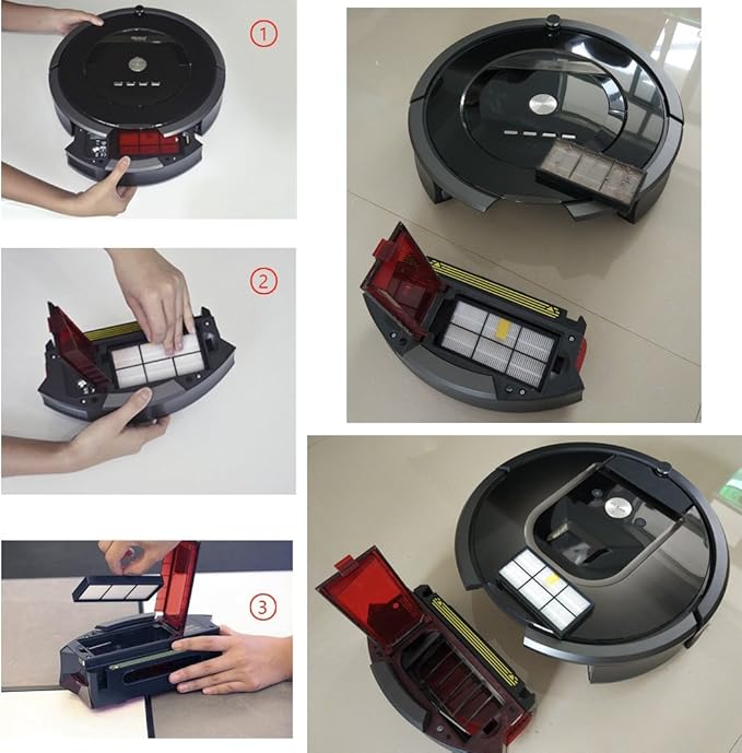 Replacement for iRobot Roomba Filters 960 981,15 Packs 800 and 900 Series Hepa Filters for Roomba 960 980 870 880 960 877 871 880 890 891 805 Robotic Vacuum Parts