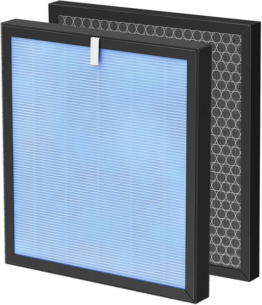 HSP001 Filter Replacement Compatible with HATHASPACE Air Purifier Filters HSP001, 4-in-2 Filtration with H13 True Hepa and Activated Carbon