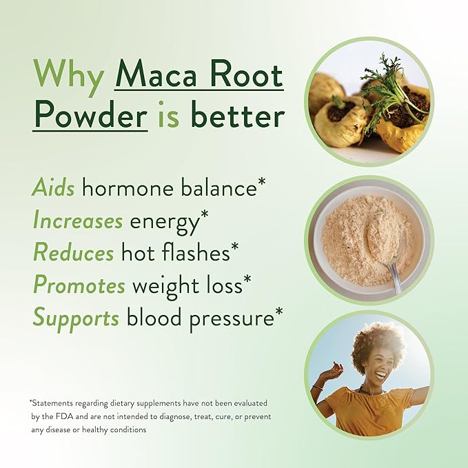 VIDAPURA Mighty Maca Plus by Dr. Anna Cabeca – Organic Superfood Greens Powder for Daily Energy & Vitality, Vegan & Alkaline, 60 Servings