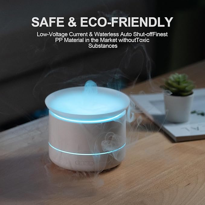 200ML Tabletop Fountain, Atomizing Desktop Fountain & Clouds Mist Essential Oil Diffusers, Aroma Air Aromatherapy Diffuser, Cool Mist Humidifiers, Zen Meditation Illuminated Indoor Relaxation