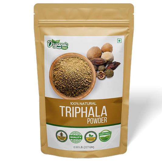 Triphala Powder – Sundried Amla, Bibhitaki and Haritaki Fruits- 227 Gram Pack of 1