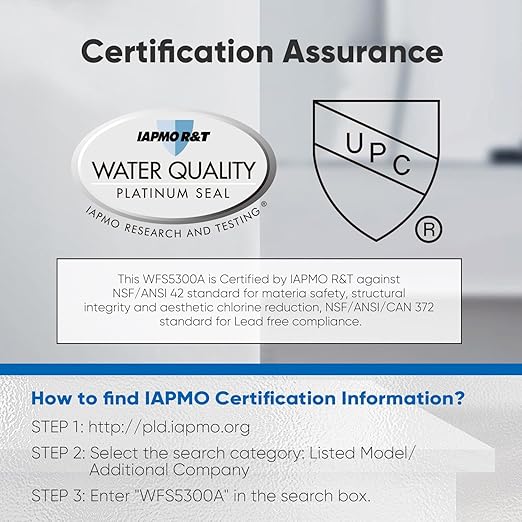 PUREPLUS Under Sink Water Filter, 22000 Gallons, 99.99% Chlorine Reduction, NSF/ANSI 42 Certified,Removes Heavy Metals,Chlorine, Direct Connect Under Counter Water Filtration System