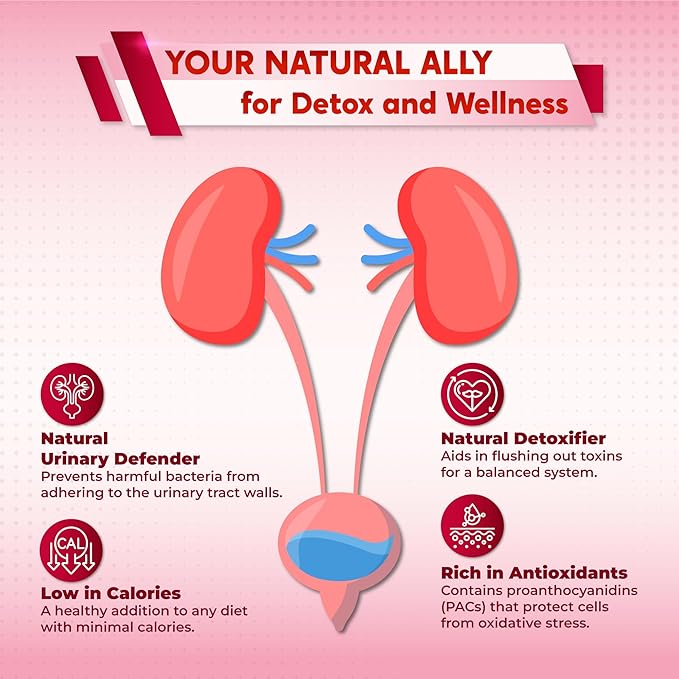 Ultra Kidney Cleanse Detox Supplement- Cranberry, Uva Ursi & Herbal Blend for Kidney Health -Includes Dandelion, Nettle, Juniper Berry - Made in The USA 150 Capsules