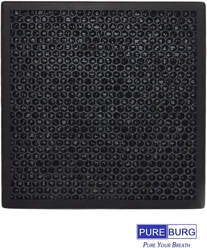 PUREBURG Replacement Filter Compatible with Dhyala KJ01 Air Purifier,2-Pack H13 HEPA Activated Carbon 3-Stage Filtration Air Clean Dust VOCs Odor