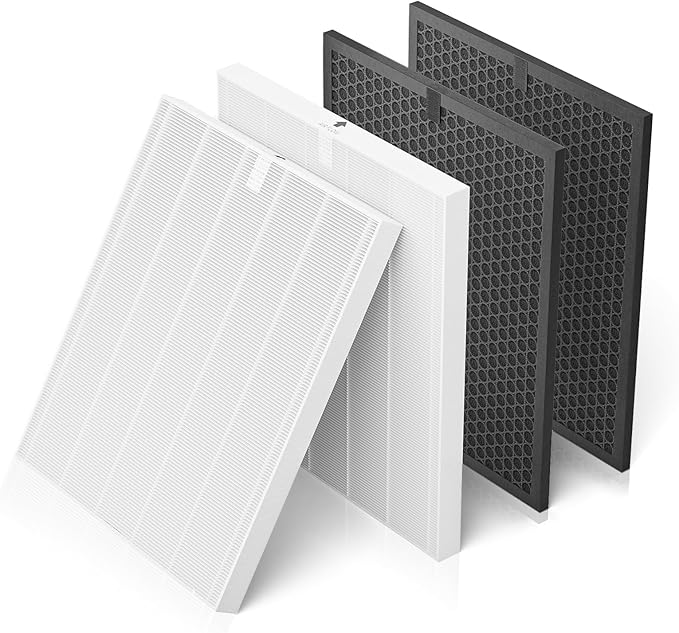 5510 5520 Replacement Filter Q Compatible with Winix 5510 and 5520 Air Purifier,Activated Carbon Filter Combo, Part# 1712-0123-00,2 Sets Totally 4pcs