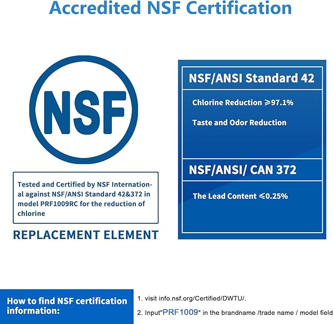 Refrigerator Water Filter Compatible with Kenmore 9999, 469999, 46-9999, A0094E28261 Water and Ice, NSF Certified, 6 Month / 300 Gallon, 3 Pack