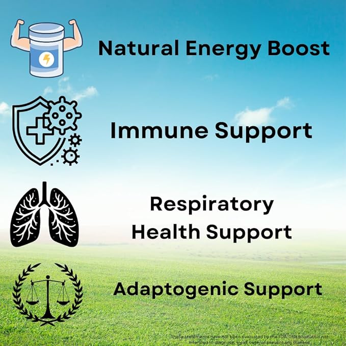 Organic Cordyceps Mushroom Capsules - 1,000mg High Potency - Energy, Stamina & Immunity - Non-GMO, Vegan, 60 Count