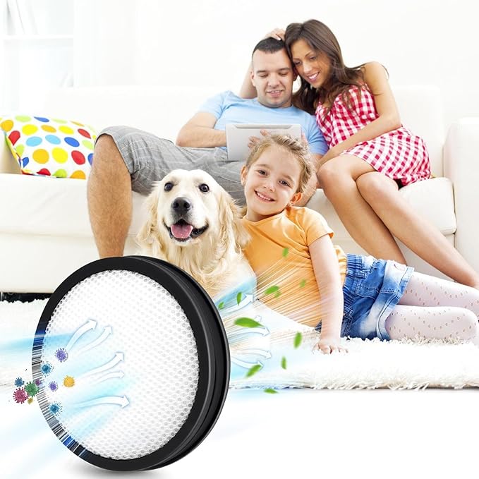 3 Pcs Washable Filter for Ryobi 18V 1 + Cordless Stick Vacuum PCL720, PBLSV716, PBLSV717 Replacement Parts, Compare to Part A32SV720N