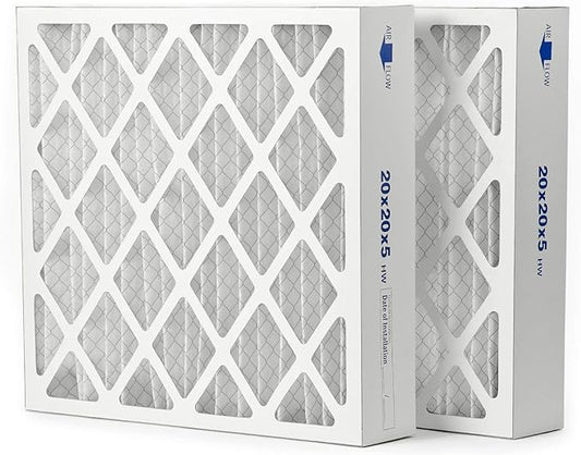 Filters Fast Compatible Replacement for Honeywell 20x20x5 Air Filter MERV 8 FC100A1011 Pleated AC Furnace, Actual Size: 19.75 x 19.875 x 4.375, 2-Pack