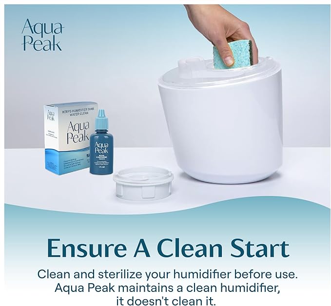 [2-Pack] Humidifier Drops for a Clean Tank - 400+ Uses - Food Grade Humidifier Cleaner - Slows Residue Accumulation and Scaling - Made in USA - Humidifier Water Treatment Cleaning Solution
