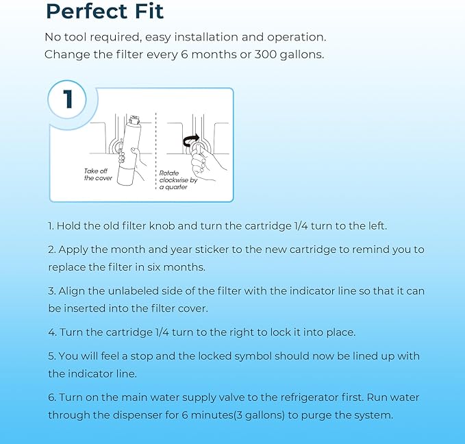 Crystala Filters Compatible with Samsung DA29-00020B Refrigerator Water Filter, DA29-00020A/B, DA29-00020B-1, HAF-CIN/EXP, 46-9101, RF4267HARS, RF25HMEDBSR, RF28HMEDBSR, RS25J500DSR, 3 Pack