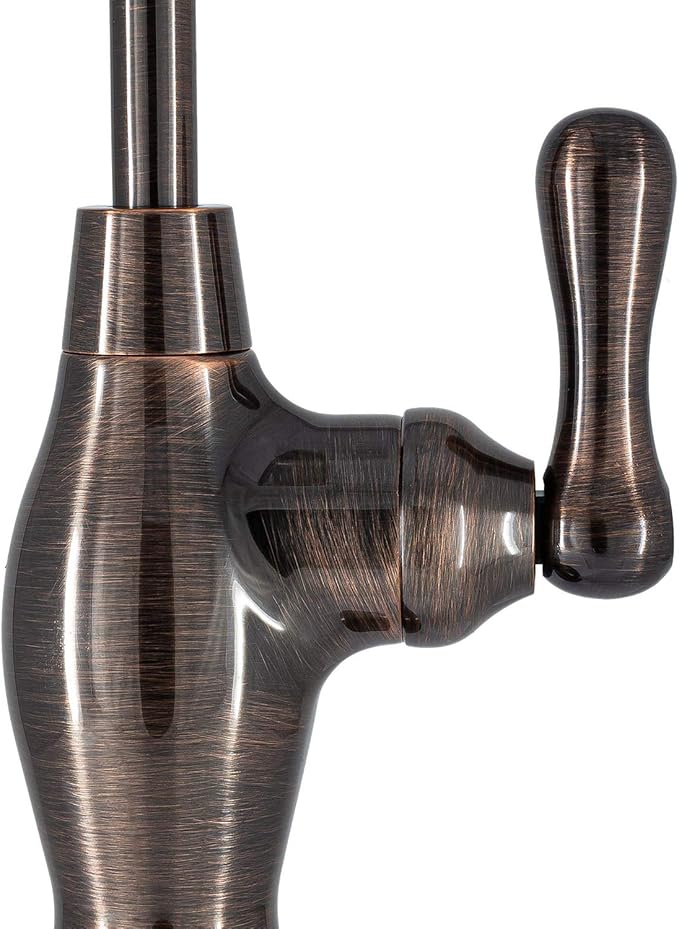 Non-airgap RO Faucet Reverse Osmosis Drinking Water Filtration System Water Dispenser Spout (Antique Wine). Vase Style with Faucet Wrench RO-FW148. NSF Certified.