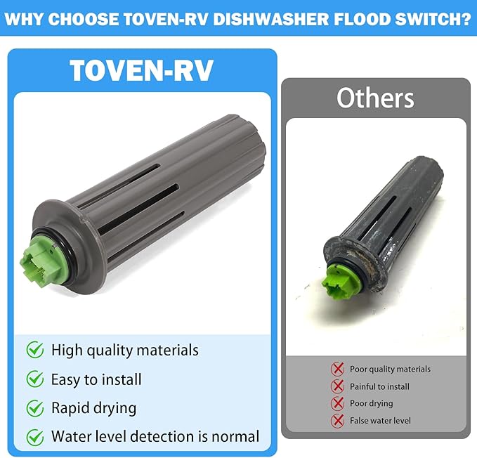 WD21X10519 GE Dishwasher Flood Switch Compatible with ADT, CDT, DDT, GDF, GDT, PDT, ZDT Series GE Dish Washer Appliance Switch Flood Asm Replacement Parts WD21X10492 WD21X20204 3028650 PS8690623