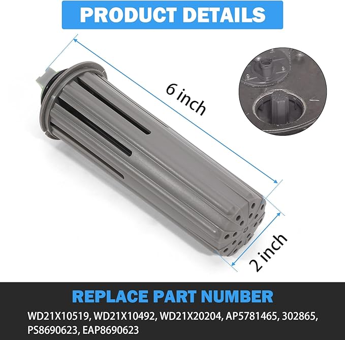 WD21X10519 GE Dishwasher Flood Switch Compatible with ADT, CDT, DDT, GDF, GDT, PDT, ZDT Series GE Dish Washer Appliance Switch Flood Asm Replacement Parts WD21X10492 WD21X20204 3028650 PS8690623