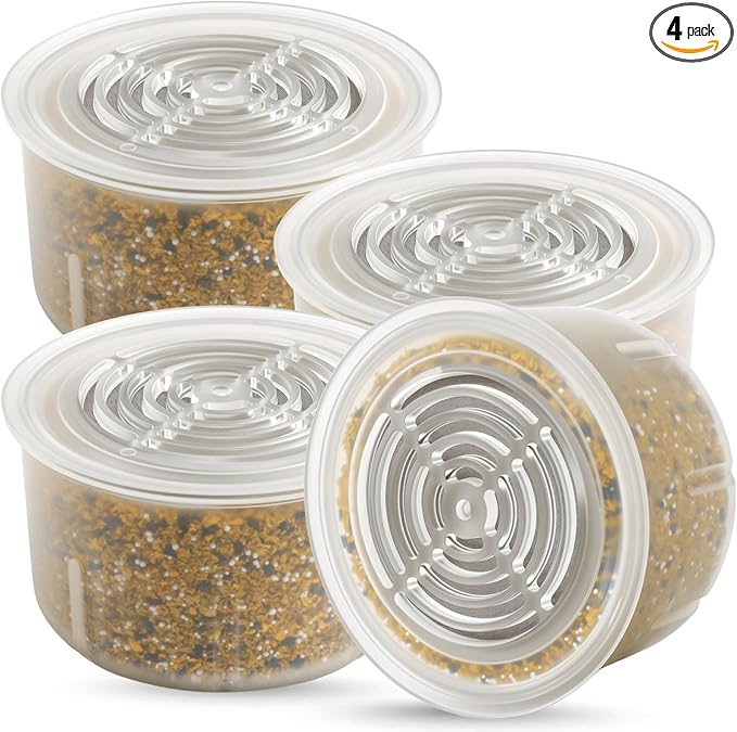 Shower Head Filter Replacement Cartridge Compatible with All Canopy Handheld & Fixed Filtered Shower Head,For Hard Water Remove Chlorine And Other Impurities,4 Pack