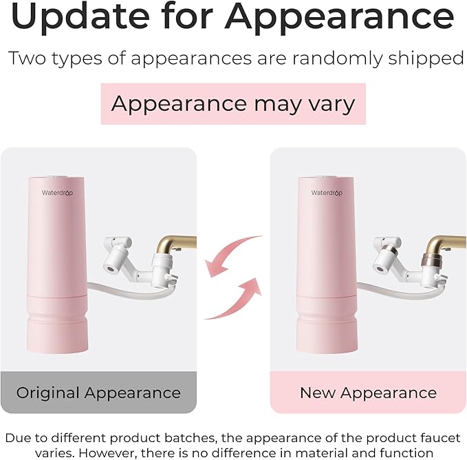 Waterdrop BFC3-Lite Skincare Face Washer Water Filter, Bathroom Sink Filter Water Faucet for Skin, Reduce 99% Chlorine, Nanoscale Deep Cleaning, Hydrate Deeply